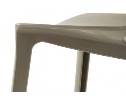 LeisureMod Cornelia Modern Dining Side Chair - Taupe