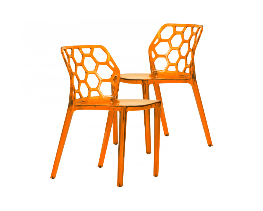 LeisureMod - Modern Dynamic Dining Chair (Set Of 2)