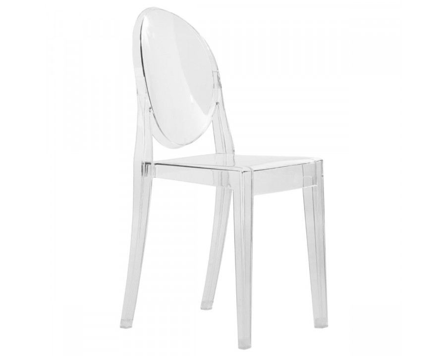 LeisureMod Marion Transparent Acrylic Modern Chair