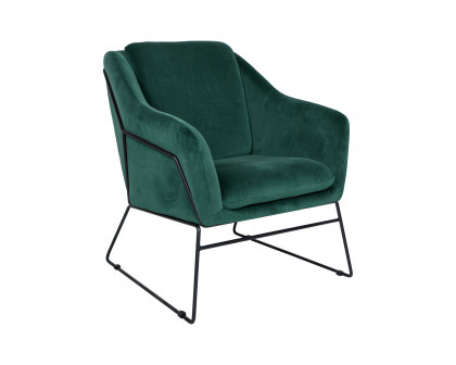 LeisureMod Harmony Velvet Accent Armchair