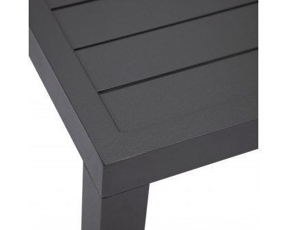 LeisureMod - Hamilton Modern Outdoor Patio Aluminum Coffee Table