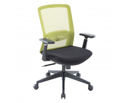 LeisureMod Ingram Modern Office Task Chair with Adjustable Armrests