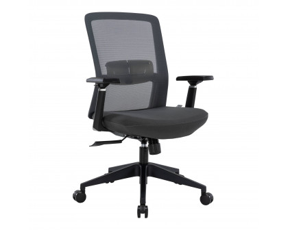 LeisureMod Ingram Office Chair with Seat Cover