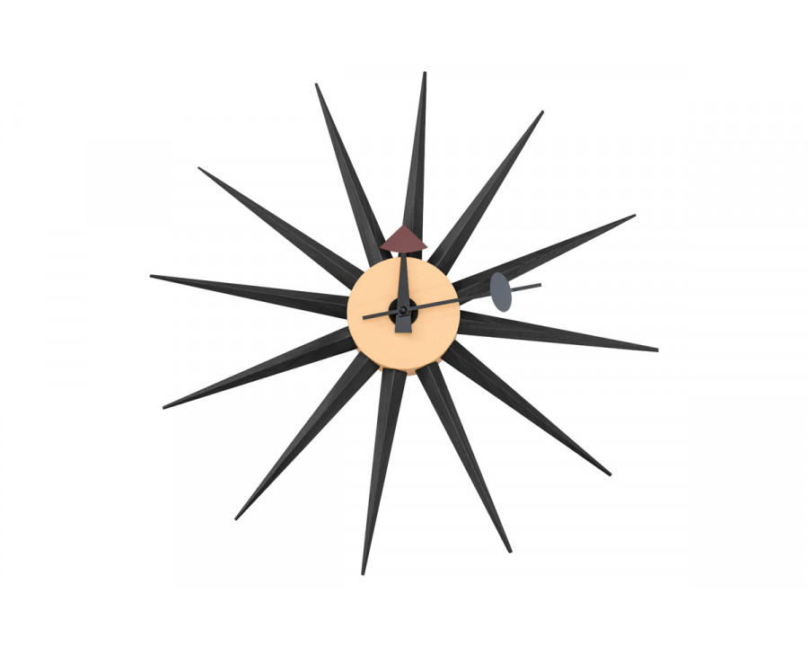 LeisureMod Maxi Modern Design Metal Star Silent Non-Ticking Wall Clock