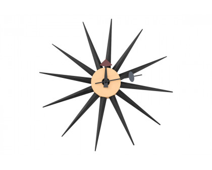 LeisureMod Maxi Modern Design Metal Star Silent Non-Ticking Wall Clock