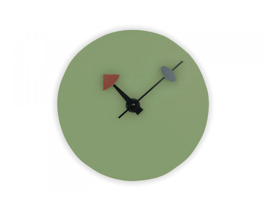 LeisureMod Manchester Modern Round Silent Non-Ticking Wall Clock - Mint