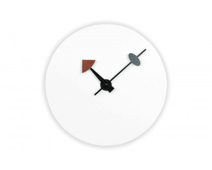 LeisureMod Manchester Modern Round Silent Non-Ticking Wall Clock