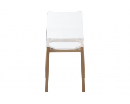 LeisureMod Marsden Modern Dining Side Chair With Beech Wood Legs - Natural Wood