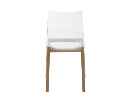 LeisureMod Marsden Modern Dining Side Chair With Beech Wood Legs - Natural Wood