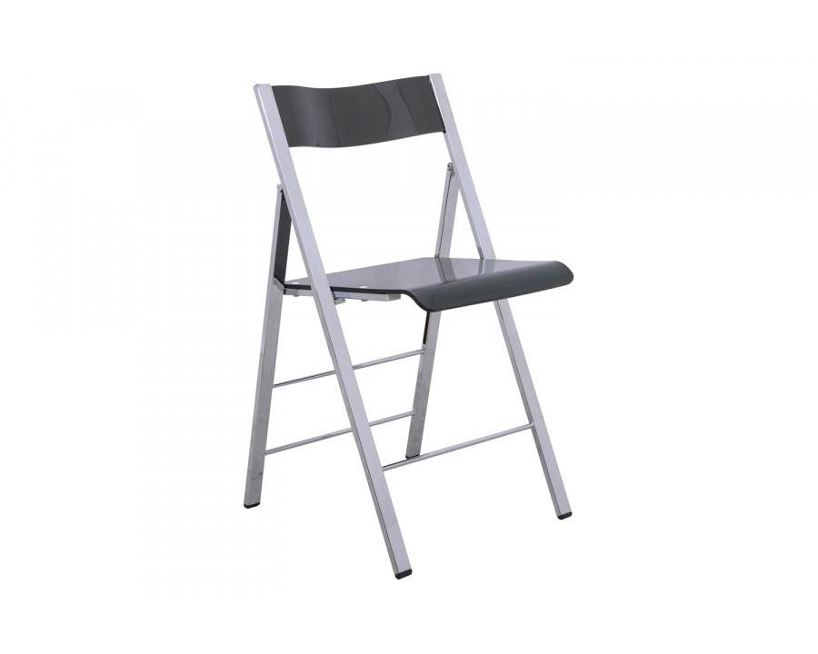 LeisureMod Menno Modern Acrylic Folding Chair