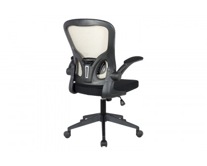 LeisureMod™ Newton Mesh Office Chair - Beige