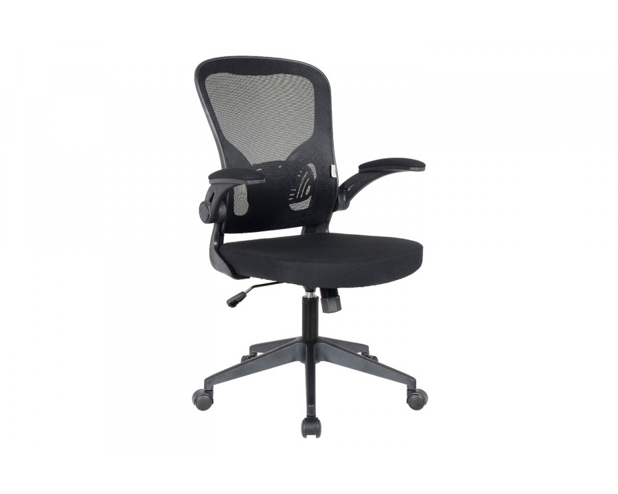 LeisureMod Newton Mesh Office Chair - Black