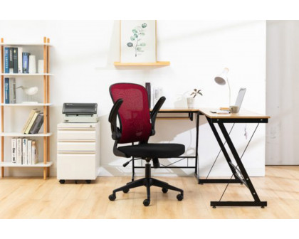 LeisureMod™ Newton Mesh Office Chair - Red