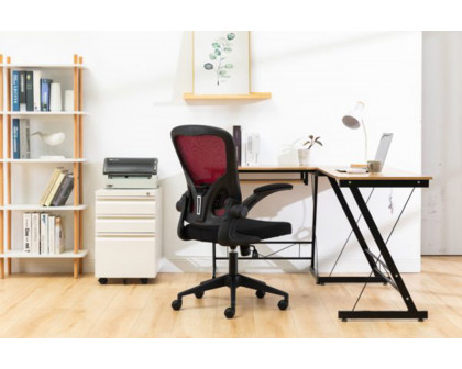 LeisureMod™ Newton Mesh Office Chair - Red