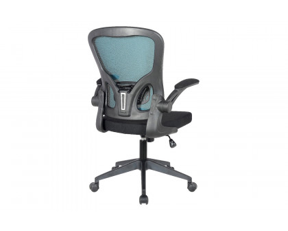 LeisureMod Newton Mesh Office Chair - Teal