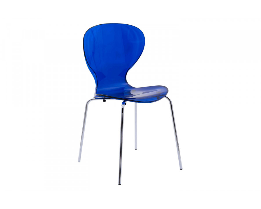 LeisureMod Oyster Modern Dining Side Chair