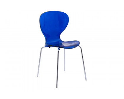 LeisureMod Oyster Modern Dining Side Chair