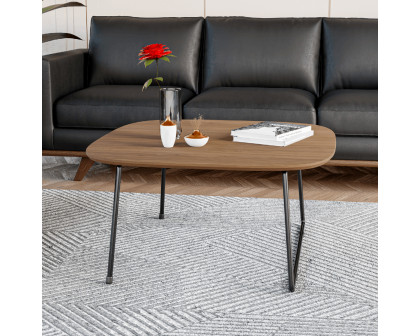 LeisureMod - Pemborke Mid Century Modern Square Coffee Table