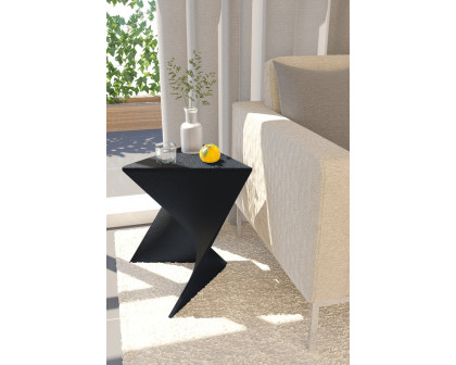 LeisureMod Randolph Modern Side End Table - Black