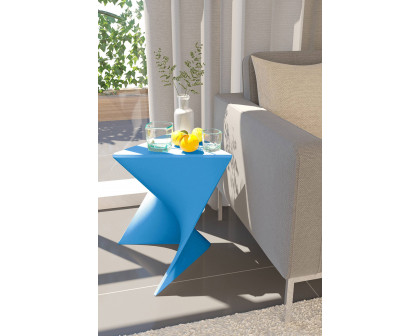 LeisureMod Randolph Modern Side End Table - Blue