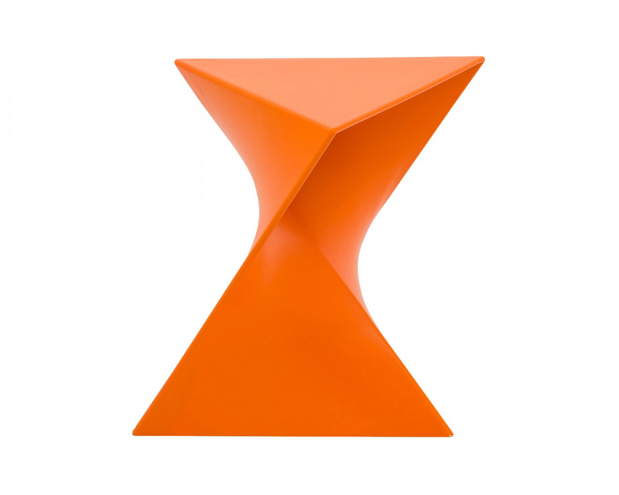 LeisureMod Randolph Modern Side End Table - Orange