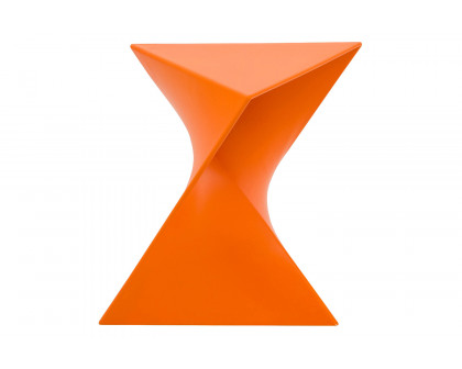 LeisureMod Randolph Modern Side End Table - Orange