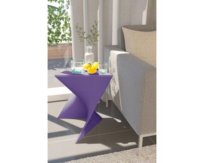 LeisureMod Randolph Modern Side End Table - Purple