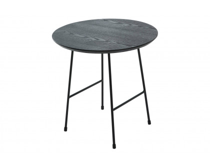 LeisureMod Rossmore Black Base Side Table