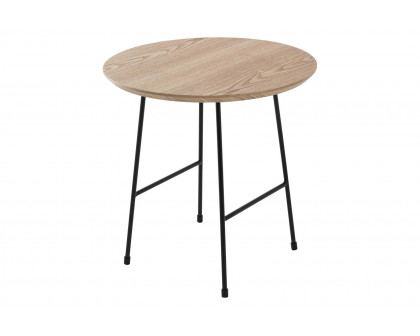 LeisureMod Rossmore Black Base Side Table