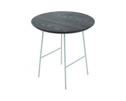 LeisureMod Rossmore Black Base Side Table