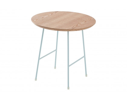 LeisureMod Rossmore Black Base Side Table