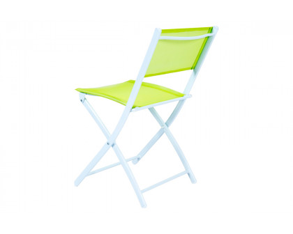 LeisureMod Sling Modern Bistro Dining Set - Green