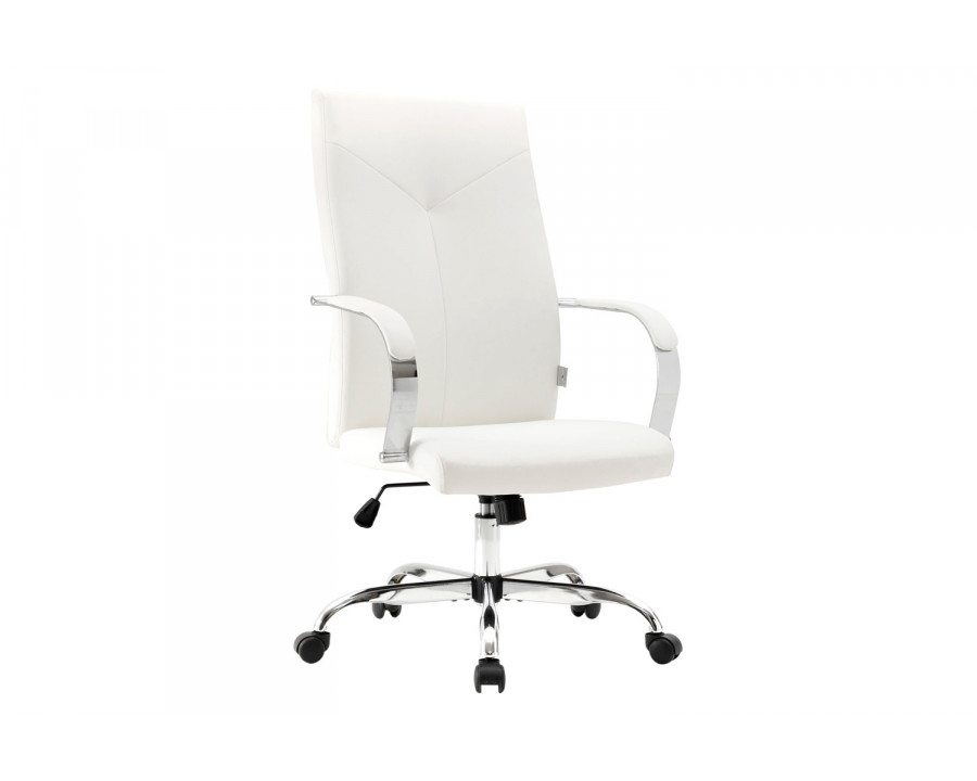 LeisureMod Sonora Modern High-Back Leather Office Chair