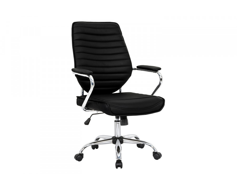 LeisureMod Winchester Leatherette Office Chair