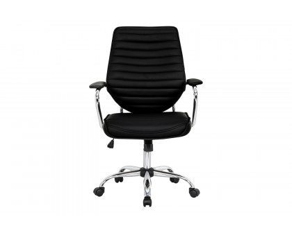 LeisureMod Winchester Leatherette Office Chair