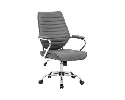 LeisureMod Winchester Leatherette Office Chair