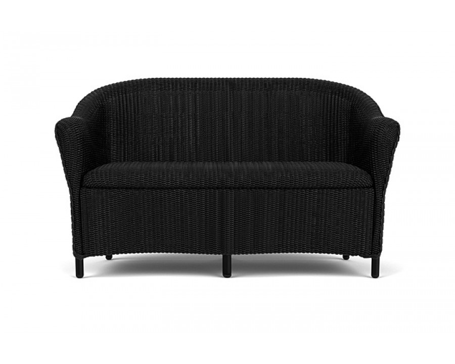 Lloyd Flanders™ Reflections Loveseat with Padded Seat - Ebony