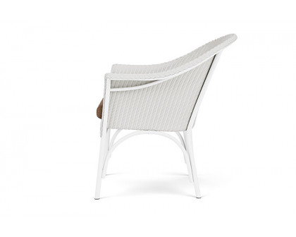 Lloyd Flanders™ All Seasons Lounge Chair - Matte White, Canvas Natural