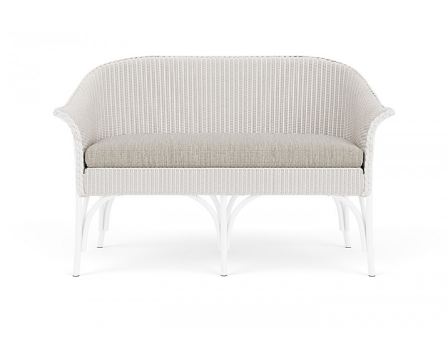 Lloyd Flanders™ All Seasons Settee - White, Callen Celadon