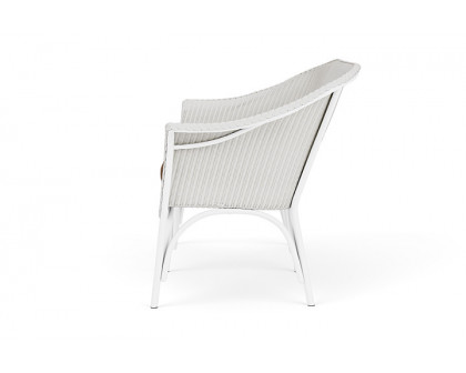 Lloyd Flanders™ All Seasons Settee - Matte White, Canvas Natural