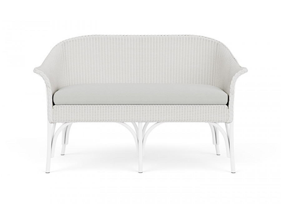 Lloyd Flanders™ All Seasons Settee - Matte White, Loveboat Mint