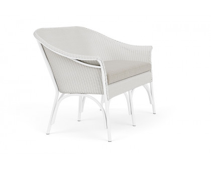 Lloyd Flanders™ All Seasons Settee - Matte White, Callen Celadon