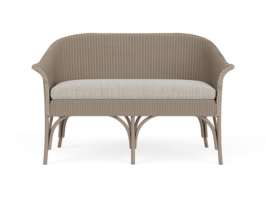 Lloyd Flanders™ All Seasons Settee - French Beige, Callen Celadon