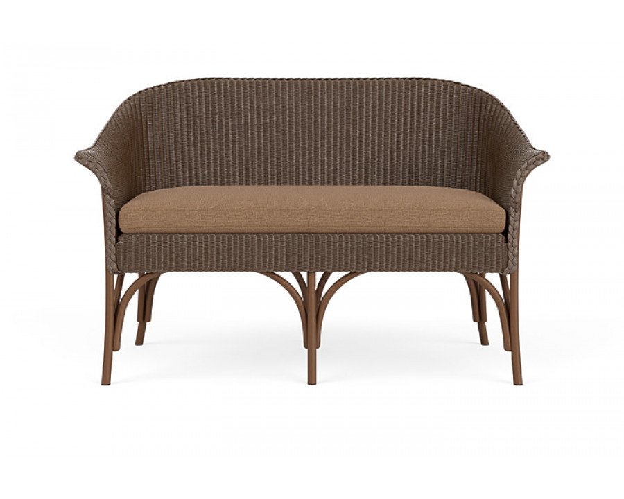 Lloyd Flanders™ All Seasons Settee - Bark, Canvas Natural