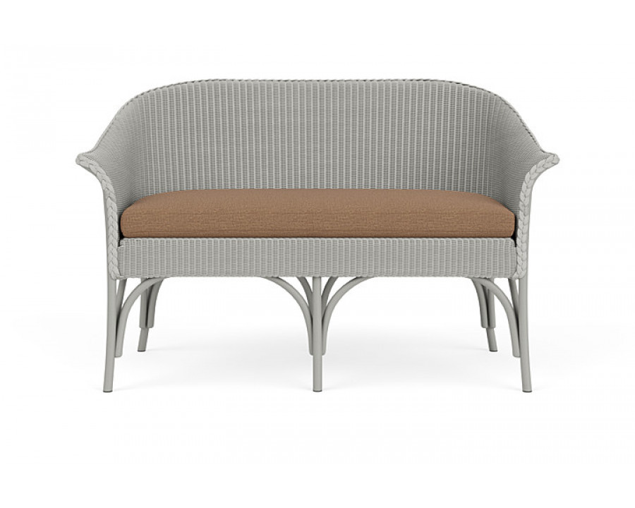 Lloyd Flanders™ All Seasons Settee - Platinum, Canvas Natural