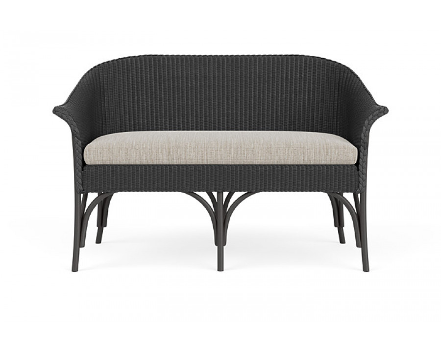 Lloyd Flanders™ All Seasons Settee - Charcoal, Callen Celadon