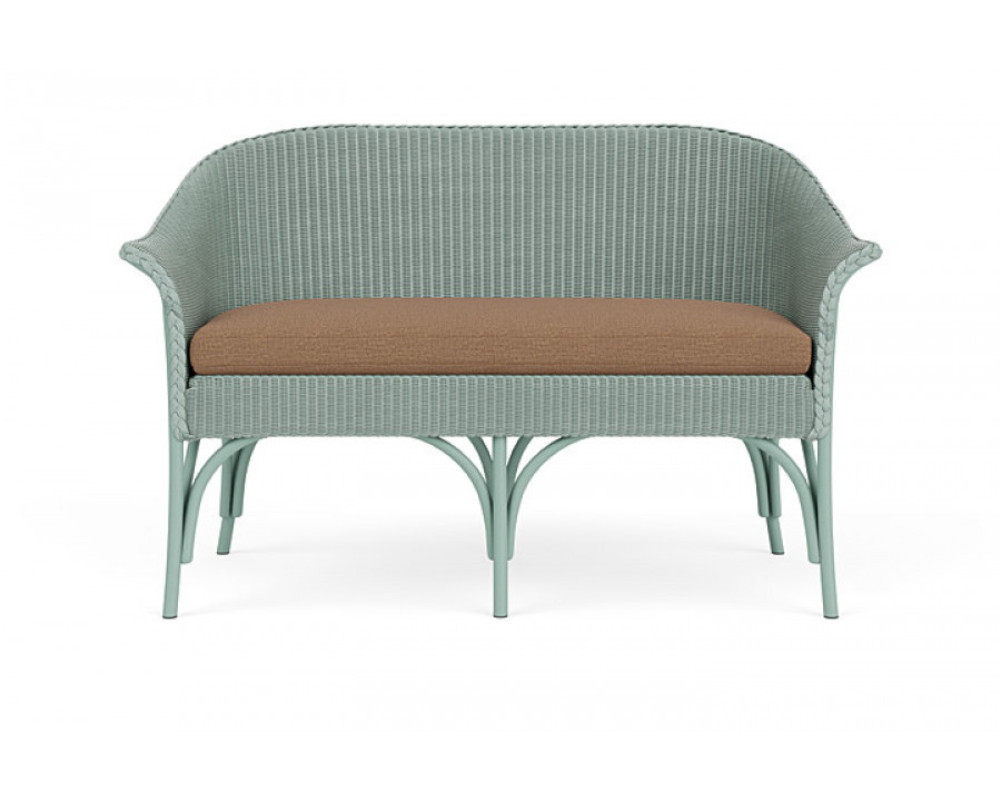 Lloyd Flanders™ All Seasons Settee - Sea Glass, Canvas Natural