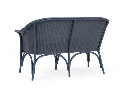 Lloyd Flanders™ All Seasons Settee - Denim Blue, Canvas Natural