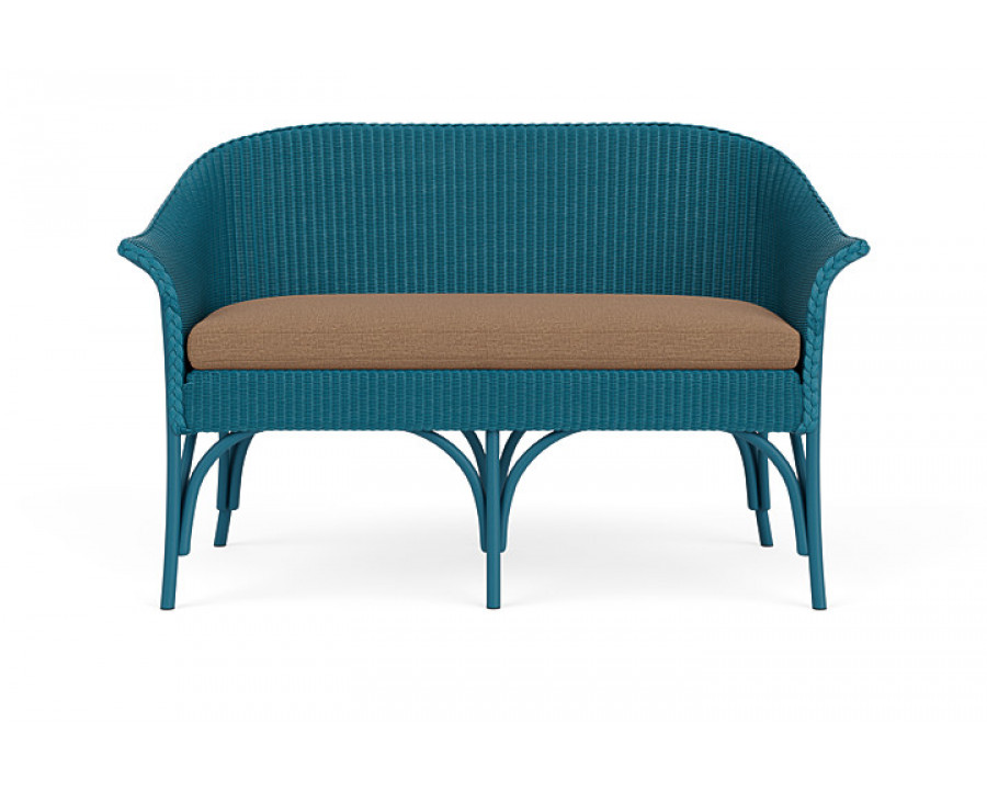 Lloyd Flanders™ All Seasons Settee - Peacock, Canvas Natural