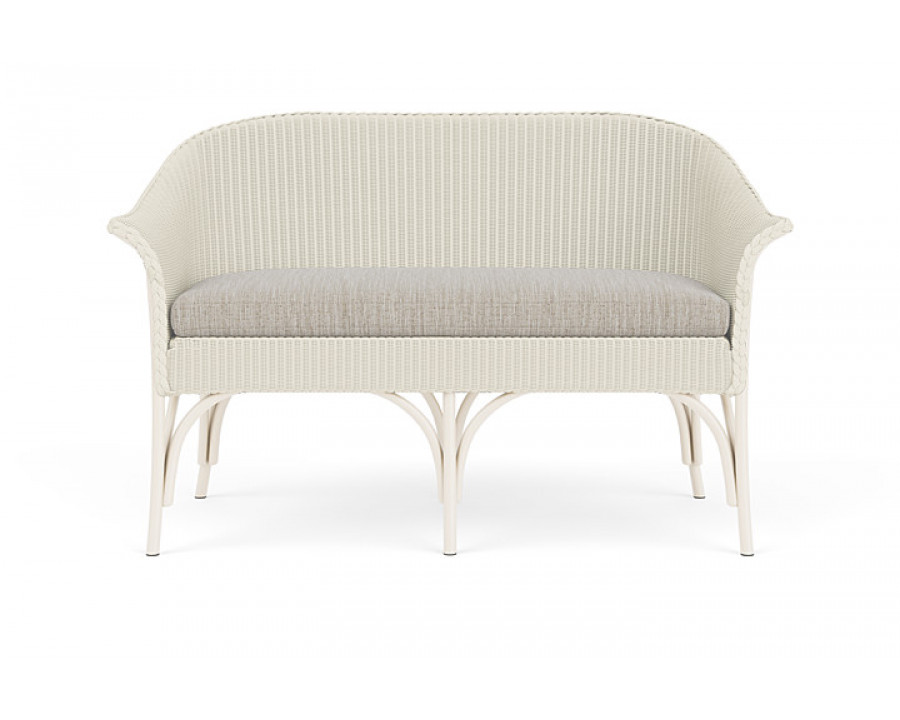 Lloyd Flanders™ All Seasons Settee - Ivory, Callen Celadon